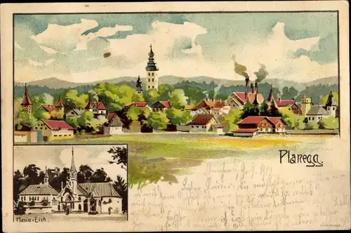 Litho Planegg in Oberbayern, Maria Eich, Totalansicht 