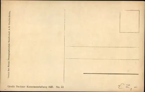 Ak Plastik von Richard Grüttner, Gretchen, Büste