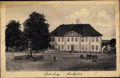 Ak Ratzeburg in Schleswig Holstein, Marktplatz