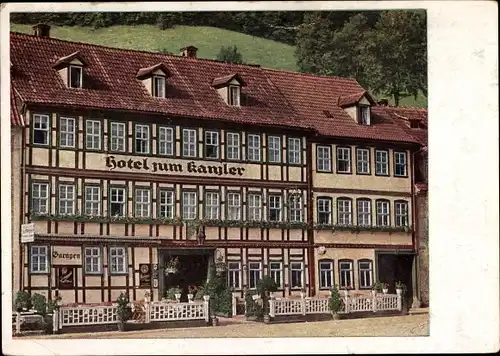 Ak Stolberg Südharz, Hotel Zum Kanzler