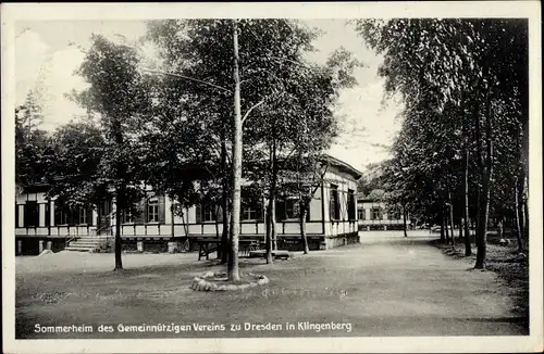 Ak Klingenberg im Erzgebirge Sachsen, Sommerheim des Gemeinnützigen Vereins zu Dresden