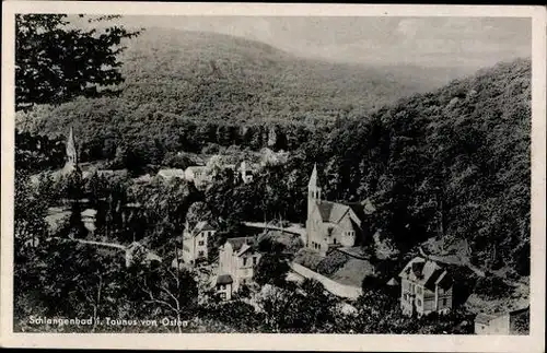 10 alte Ak Schlangenbad im Taunus Hessen, diverse Ansichten