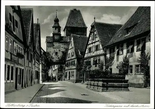 10 alte Ak Rothenburg ob der Tauber Mittelfranken, diverse Ansichten