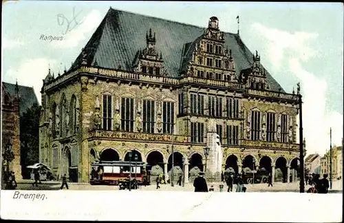 10 alte Ak Hansestadt Bremen, diverse Ansichten