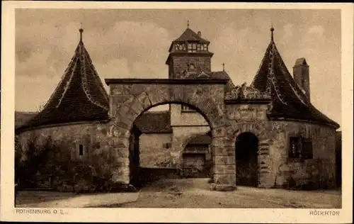 10 alte Ak Rothenburg ob der Tauber Mittelfranken, diverse Ansichten