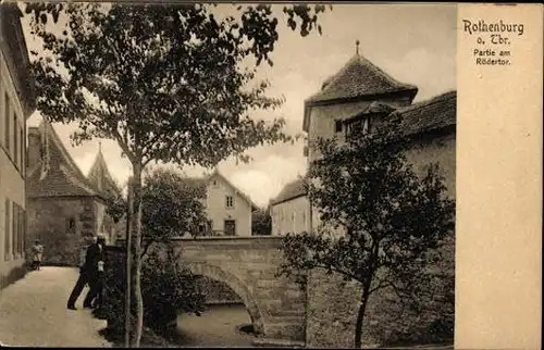 10 alte Ak Rothenburg ob der Tauber Mittelfranken, diverse Ansichten