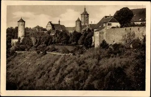 10 alte Ak Rothenburg ob der Tauber Mittelfranken, diverse Ansichten