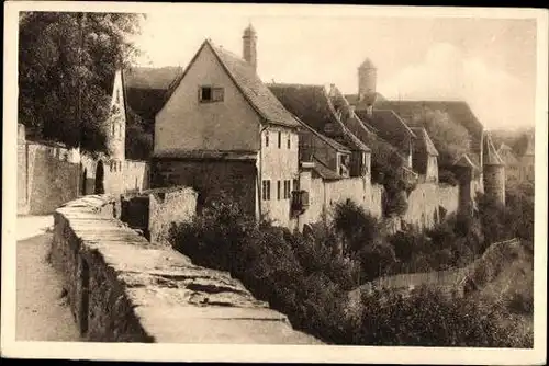 10 alte Ak Rothenburg ob der Tauber Mittelfranken, diverse Ansichten