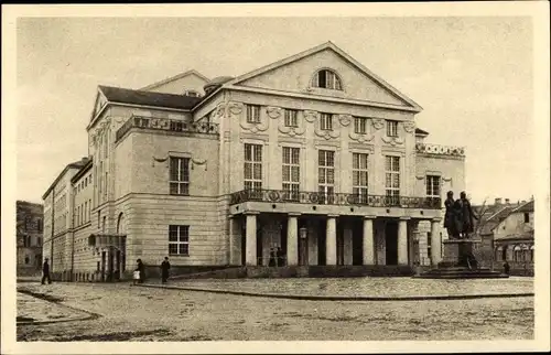 Ak Weimar in Thüringen, Nationaltheater, Erste Deutsche Nationalversammlung am 6. Februar 1919
