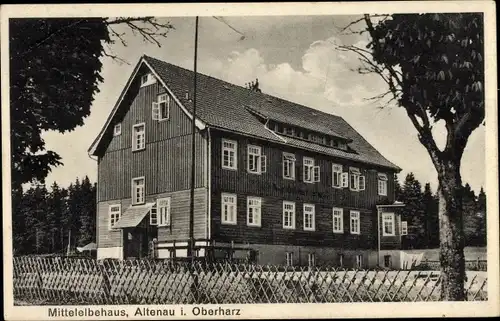 Ak Altenau Clausthal Zellerfeld im Oberharz, Mittelelbehaus