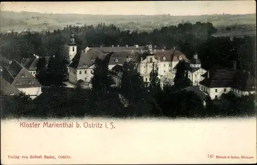 Ak Ostritz in der Oberlausitz, Kloster Marienthal 