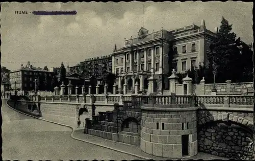 Ak Rijeka Fiume Kroatien, Palazzo della Prefettura