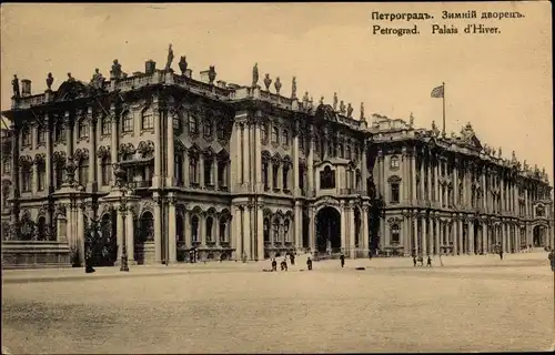 Ak Petrograd St. Petersburg Russland, Palais d'Hiver