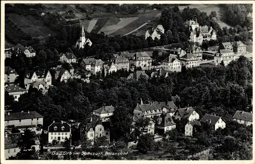 Ak Bad Orb im Main Kinzig Kreis Hessen, Teilansicht vom Ort