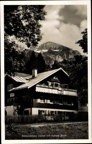 Ak Berchtesgaden in Oberbayern, Sommerhaus Carell, Königsseerstr. 28, Hohes Brett