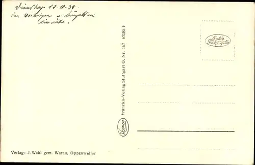 Ak Reichenberg Oppenweiler in Baden Württemberg, Wilhelmsheim, Panorama 