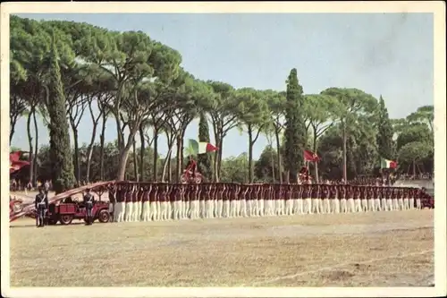 Ak Roma Rom Lazio, Piazza di Siena, Corpo delle Guardie di P. S., 1959, Motorräder
