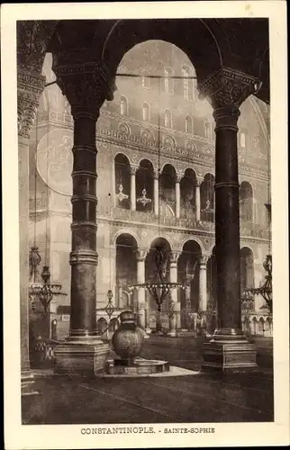 Ak Konstantinopel Istanbul Türkei, Sainte Sophie, Intérieur