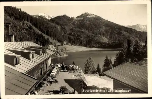 Ak Schliersee in Oberbayern, Sportgaststätte Spitzinghaus