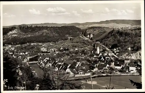 Ak Sulz am Neckar, Panorama vom Ort