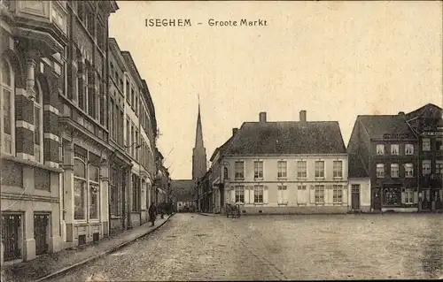 Ak Izegem Westflandern, Groote Markt