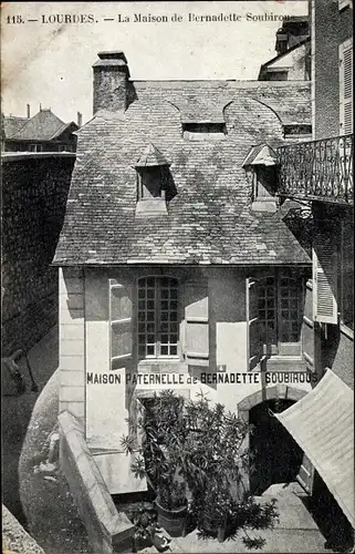 Ak Lourdes Hautes Pyrénées, Maison Paternelle de Bernadette Soubirous