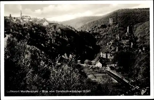 Ak Manderscheid in der Eifel Rheinland Pfalz, Blick vom Constantinwäldchen