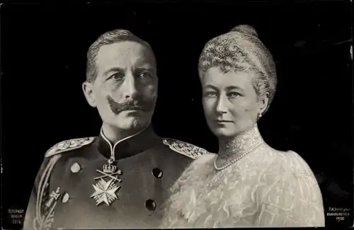 Ak Kaiser Wilhelm II. von Preußen, Kaiserin Auguste Viktoria, Portrait, RPH 5316