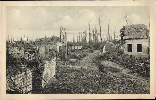 Ak Frankreich?, Kriegszerstörungen, I. WK