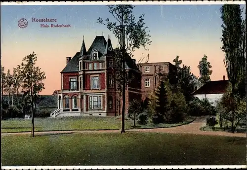 Ak Roeselare Westflandern, Huis Rodenbach