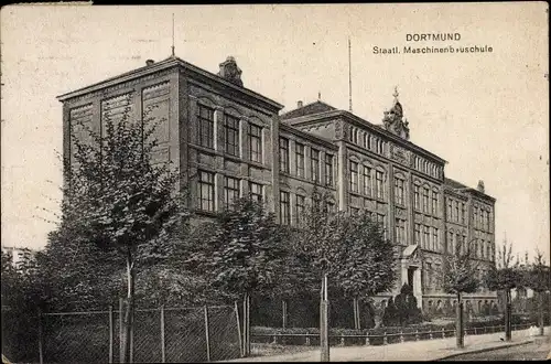 Ak Dortmund im Ruhrgebiet, Staatliche Maschinenbauschule