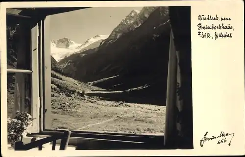 Ak Zillertal Tirol, Ausblick vom Steinbockhain