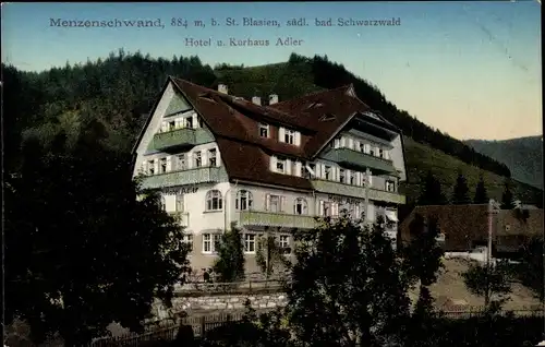 Ak Menzenschwand St. Blasien im Südschwarzwald, Hotel Adler