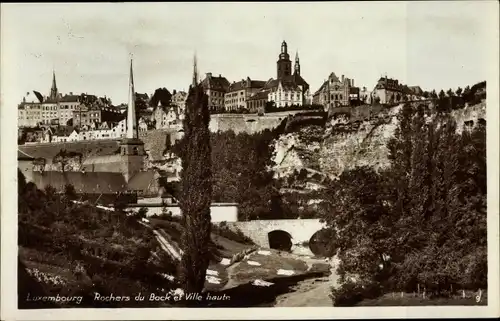 Ak Luxemburg, Rochers du Bock et Ville haute