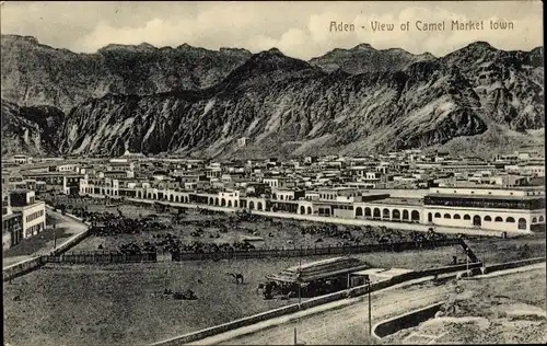 Ak Aden Jemen, View of Camel Market Town