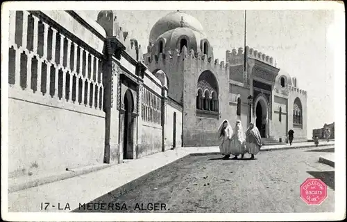 Ak Algier Alger Algerien, La Medersa, Collection des Biscuits Olibet