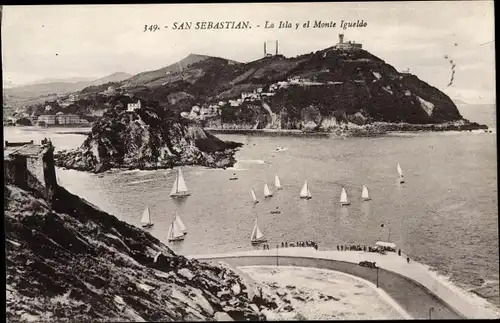 Ak San Sebastian Baskenland, La Isla y el Monte Igueldo