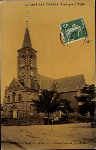 Ak Quarré les Tombes Yonne, L'Église