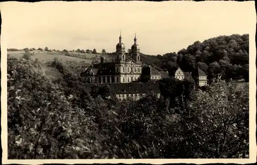 Ak Schöntal im Hohenlohekreis, Kloster, Außenansicht, Wald