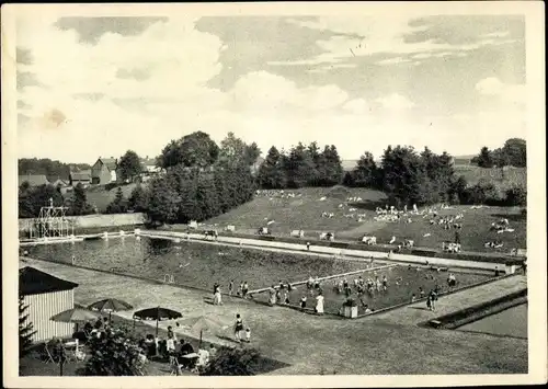 Ak Benneckenstein Oberharz am Brocken, Freibad