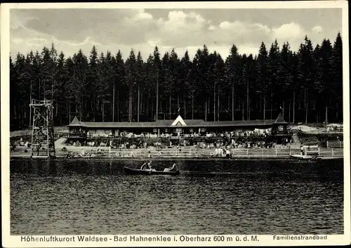 Ak Hahnenklee Bockswiese Goslar, Familienstrandbad