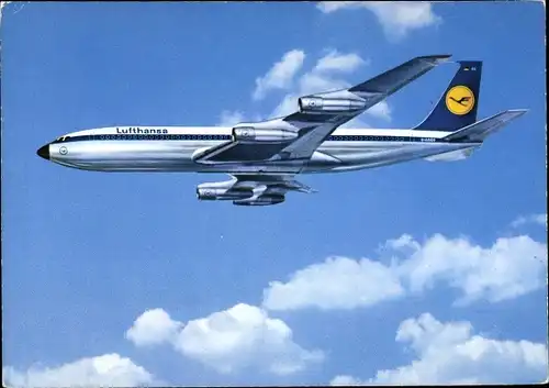 Ak Lufthansa Boeing 707 Intercontinental Jet, D ABO5, Passagierflugzeug