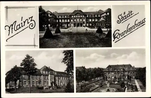 Ak Mainz in Rheinland Pfalz, Städt. Krankenhaus