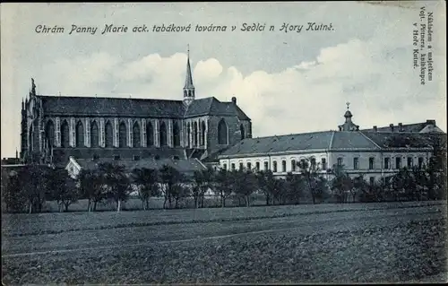 Ak Kutná Hora Kuttenberg Mittelböhmen, Klosterkirche Mariä Himmelfahrt