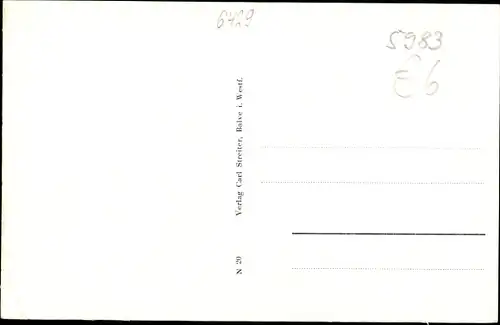 Ak Mellen Balve im Sauerland, Panorama vom Ort