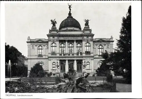 Ak Opava Troppau Reg. Mährisch Schlesien, Landesmuseum