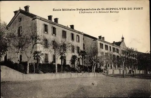 Ak Saint Hippolyte du Fort Gard, École  Militaire, L'Infirmerie et le Bâtiment Marengo