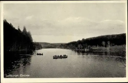 Ak Ebni Kaisersbach in Baden Württemberg, Seeblick, Boote