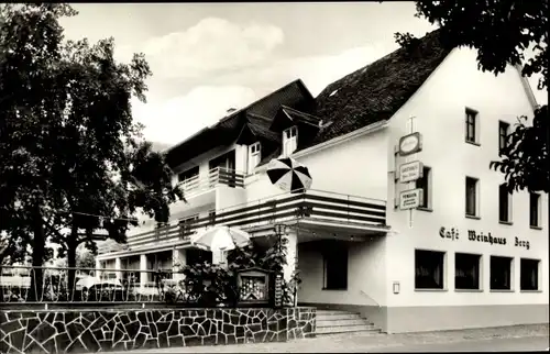 Ak Bremm Rheinland Pfalz, Weinhaus Pension Berg