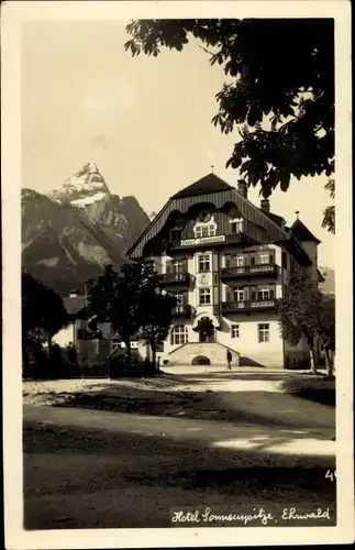 Foto Ak Ehrwald in Tirol, Hotel Sonnenspitze 